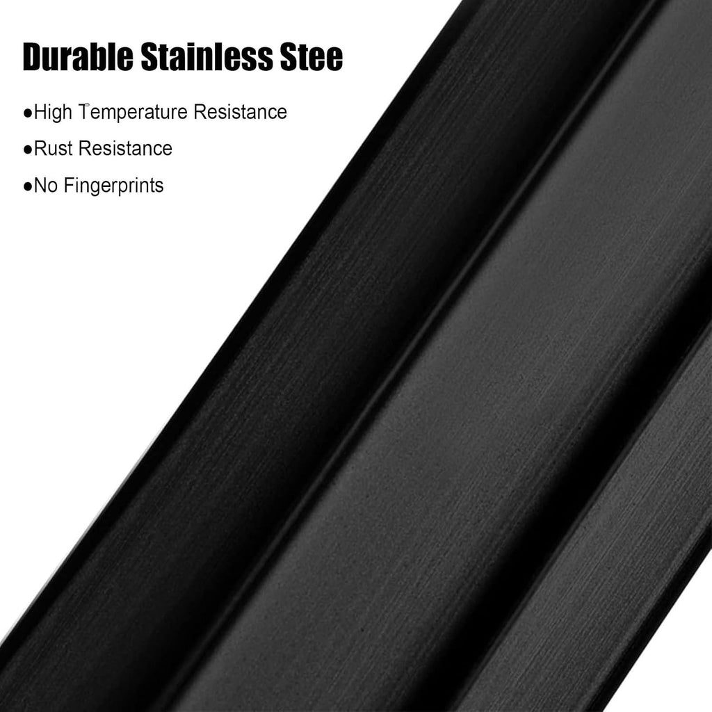 Black Glass Railing Post，for Indoor Outdoor, Heavy Duty Floor Standing Square Balustrade System, Deck Balcony Loft Guardrails，3/8' Or 1/2' Thick Tempered Glass Panels ( Color : Mid Post , Size : Heigh