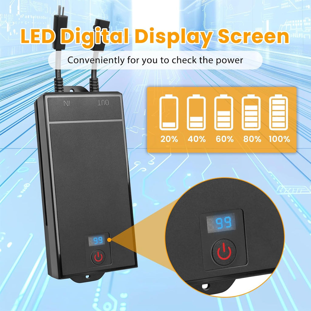 2 Rechargeable Battery Pack for Reclining Furniture, 2500mAh Wireless Recliner Battery Pack Charger for Electric Recliner, Sofas, Lift Chairs, Couch, only fit for 2-Pin Connection Reclining Furniture