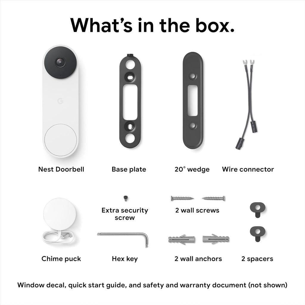 Google Nest Doorbell - (Wired, 2nd Gen) - Wired Video Doorbell Camera - Doorbell Security Camera - Ivy