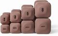 WeGym SafeGrip Square Dumbbells with Anti Slip Handles, Aesthetic Free Weights for Home Workouts, Stable Design Prevents Rolling during Floor Exercises - Set