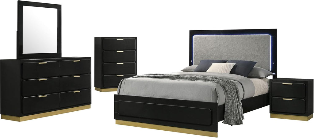 Black 5 King Bedroom Set