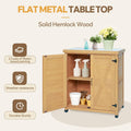 Outdoor Potting Bench with Storage Cabinet, Heavy Duty Garden Workstation, Patio Plant Stand,Work Table for Backyard Gardening,Garden Workstation with Storage, Patio Gardening Center for Greenhouse
