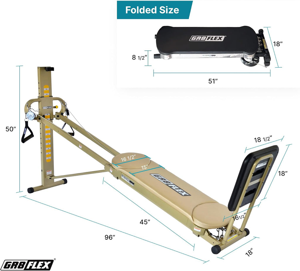 GR8FLEX Performance Gym for Total Over 100 Exercises, Multi-Functional Workout Machine, High Performance Strength Training, Cardio, and Full Body Fitness Equipment for Home Use