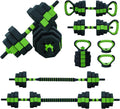 44/66/88 Lbs Adjustable Dumbbell Set, 4-in-1 Free Weights Set with Connector, Fitness Exercise Equipment Used As Barbell, Kettlebells, Push Up Stand, Weights Set for Home Gym Suitable Men/Women