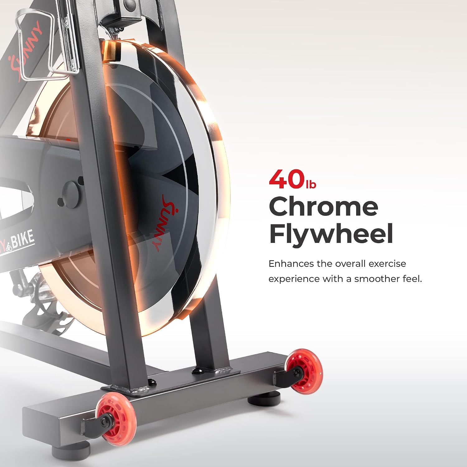 Sunny Health & Fitness Smart Cycling Exercise Bike, Free SunnyFit App Connection, Designed for Intensive Cardio Workout at Home, Adjustable Seat & Handlebar for Comfort Riding