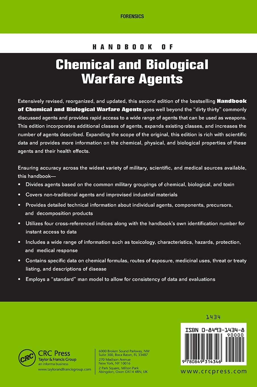 Handbook of Chemical and Biological Warfare Agents