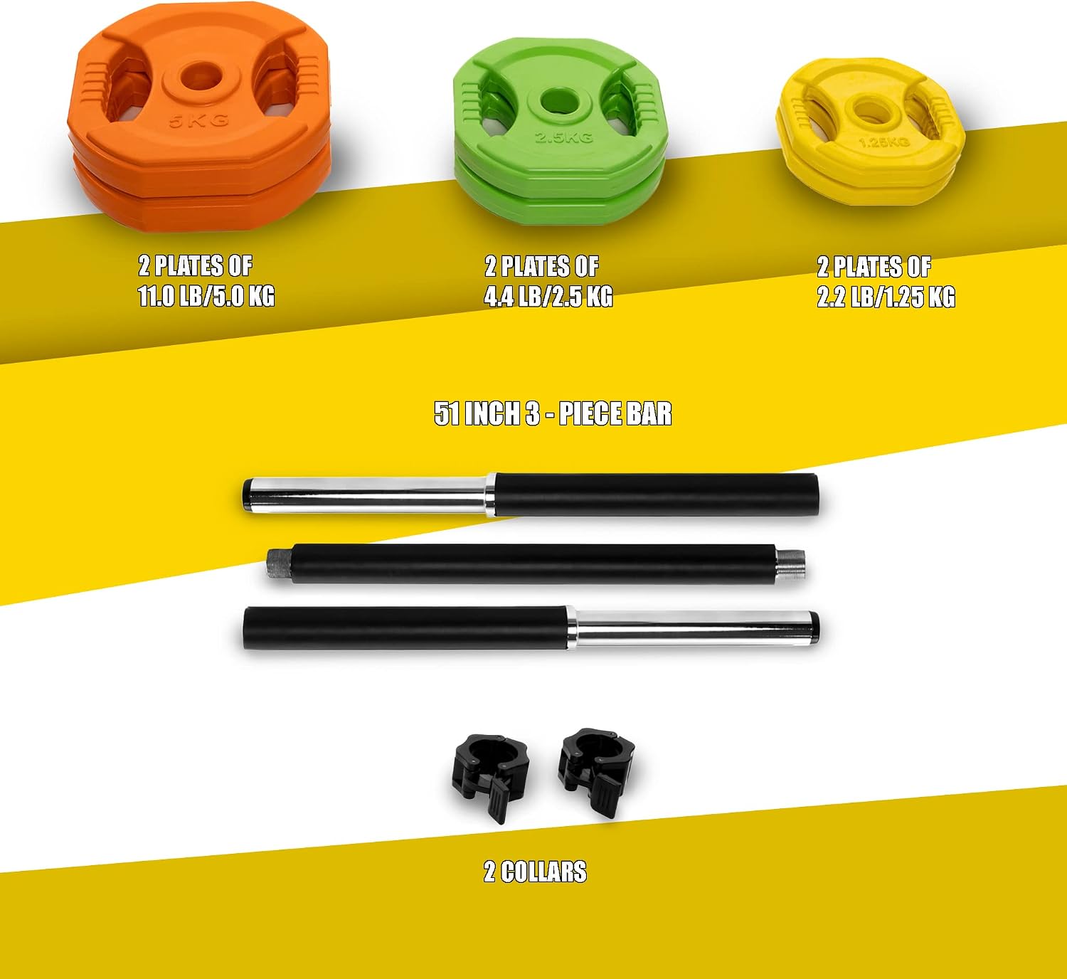 AmStaff Fitness Cardio Pump Set, Adjustable Barbell Weight Plates for Home & Gym Workout (available in plate and set)
