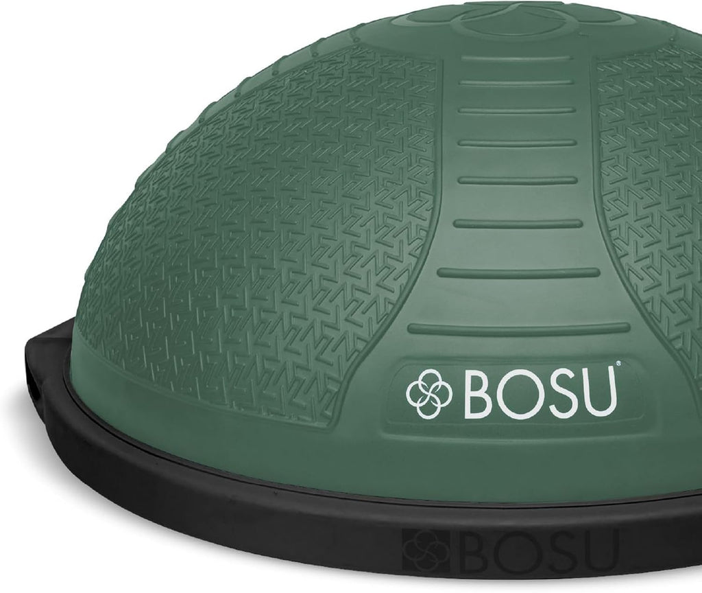 BOSU Nexgen Balance Trainer, Half-Ball Training Equipment, 65 cm Diameter, 300 lb Capacity - Burst-Resistant Stability Exercise Tool w/Non-Slip Base, Includes Hand Pump, Commercial-Grade