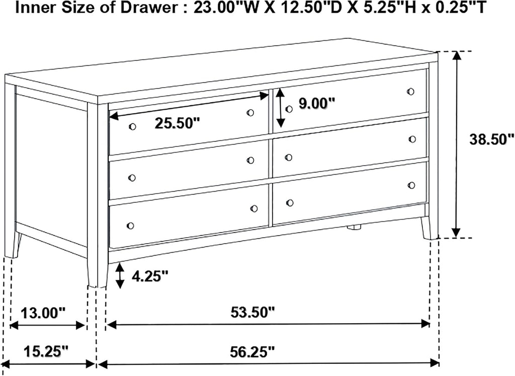 Coaster Home Furnishings Carlton Contemporary 5-Piece Bedroom Set Leatherette Upholstered Twin Size Panel Bed Frame 51-inch Headboard Cappuccino 202091T-S5
