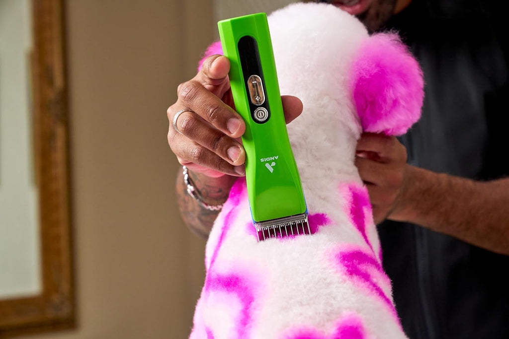 Andis 563231 ProClip 5-in-1 Adjustable Blade Cord/Cordless Pet Hair Clipper, 5 Blade Settings, 5 Speeds, Feather Light, Digital Display Screen, Green