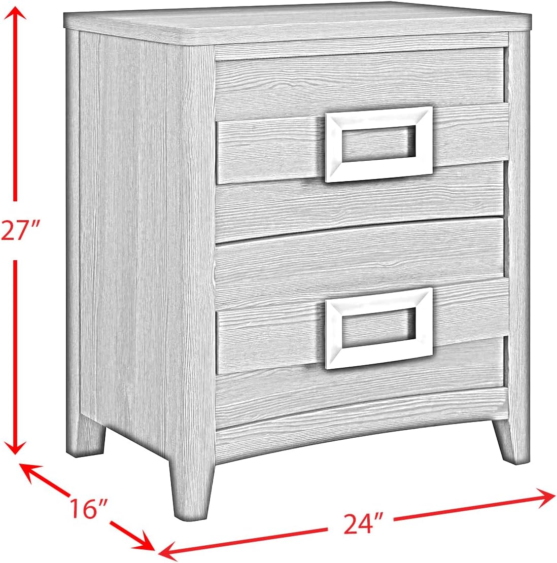 Picket House Chett King 3PC Bedroom Set with LED in Black