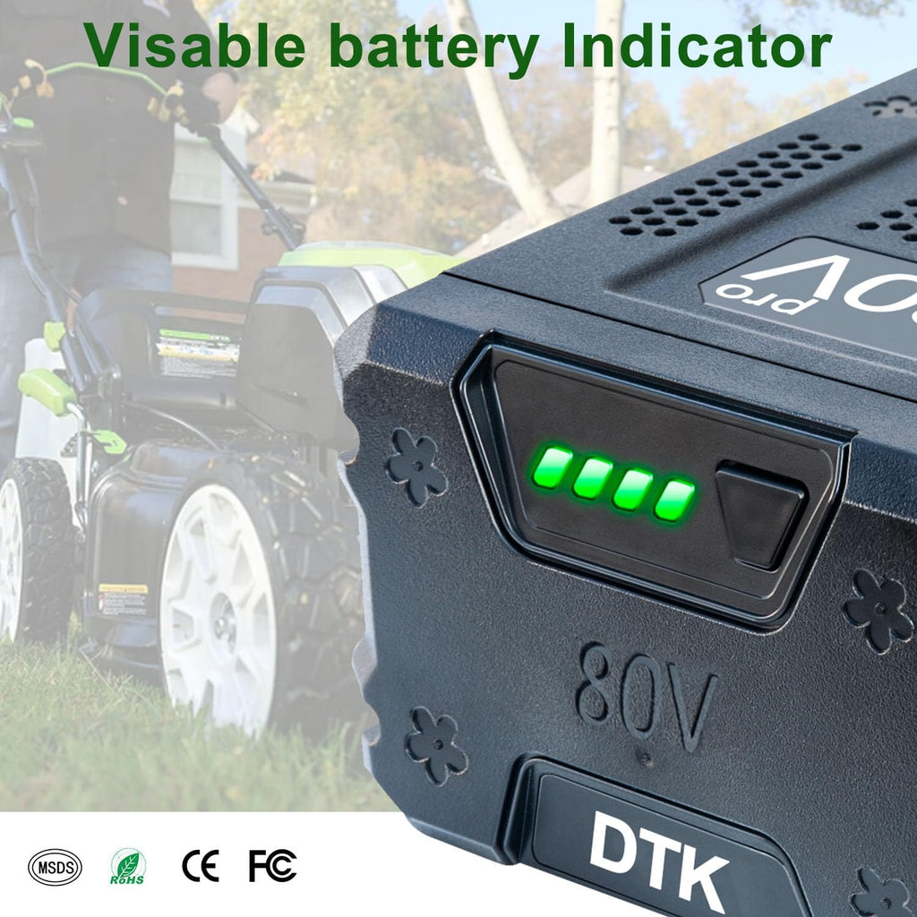 DTK 2Packs Batteries Replacement for Kobalt 80V 3000mAh Cordless Power Tool KB2580-06 KB680-06 KB280-06