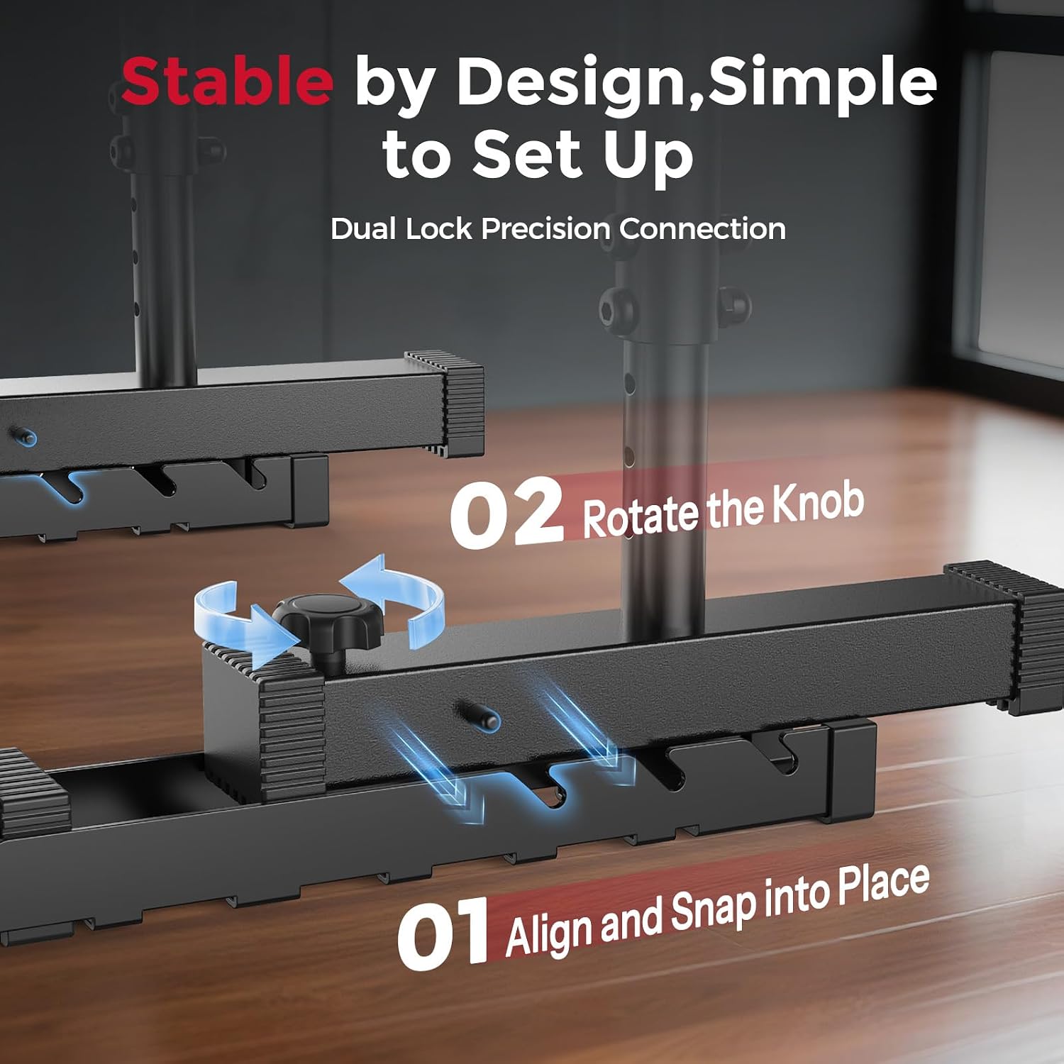 Sportsroyals Adjustable Dip Bar Station, Heavy Duty Parallette & Parallel Bars, 400LBS Stable Dip Stands for Home Gym, Calisthenics & Upper Body Workout Equipment