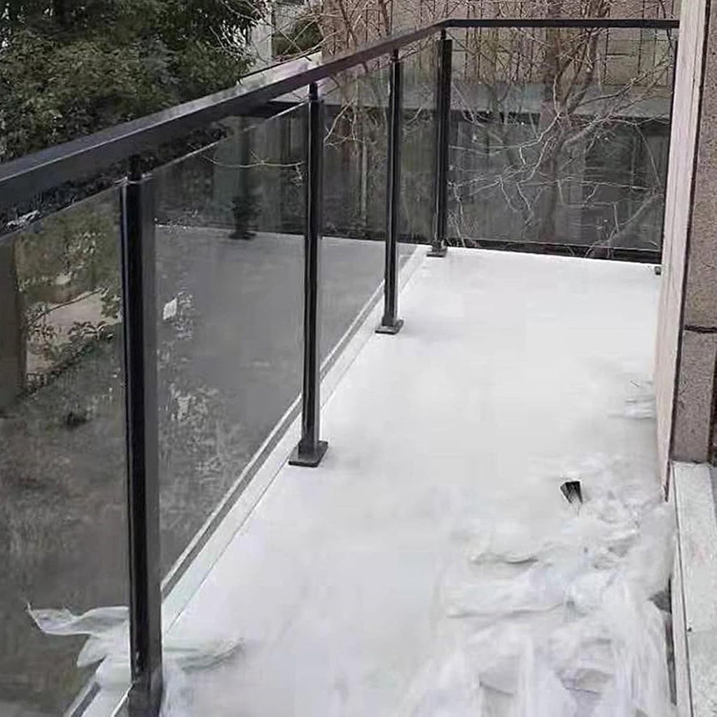 Black Glass Railing Post，Stainless Steel Glass Fence Pole for Balcony Fencing/Glass Panels Post(Color : Corner Post, Size : 95cm/37.4 in) (Color : Mid Post, Size : Height-105cm/41.3in)