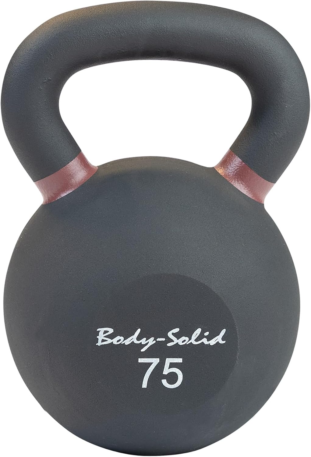Body-Solid Matte Powder Coat Kettlebell with Kettle Grip Handle, Perfect Kettlebells for Weight Training and Core Workout Exercise Equipment