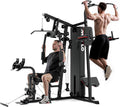 Mikolo Home Gym, Workout Station with 150LBS Weight Stack, Multifunctional Home Gym Equipment, Exercise Equipment for Full Body Strength Training