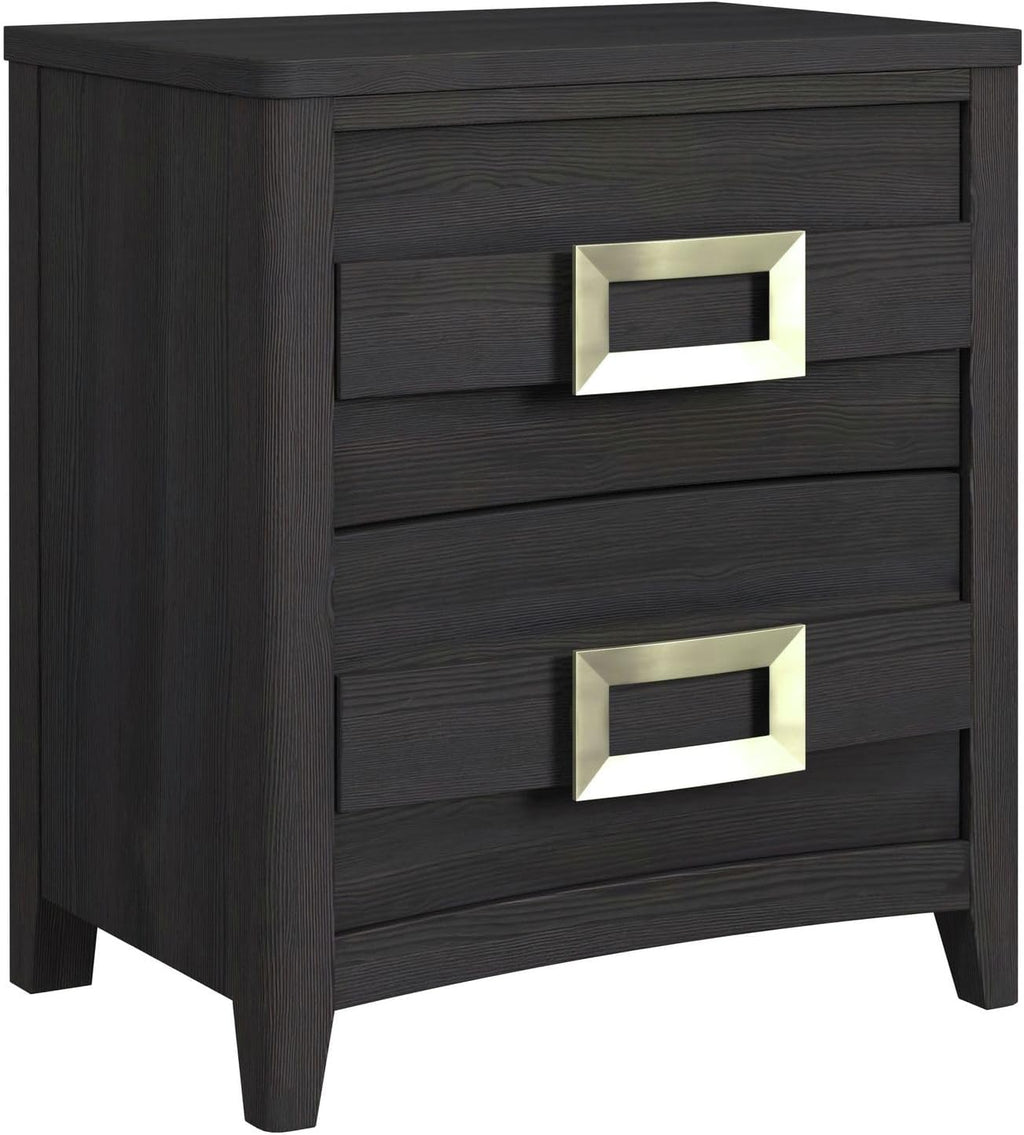 Picket House Chett Full 5PC Bedroom Set with LED in Black