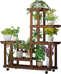 Potting Bench Table,Garden Potting Table, 5-Tier Plant Stand Indoor Tall Plant Rack Display Holder Planter Organizer Garden Plant Shelf Rack Holder in Corner Living Room Balcony Patio Yard