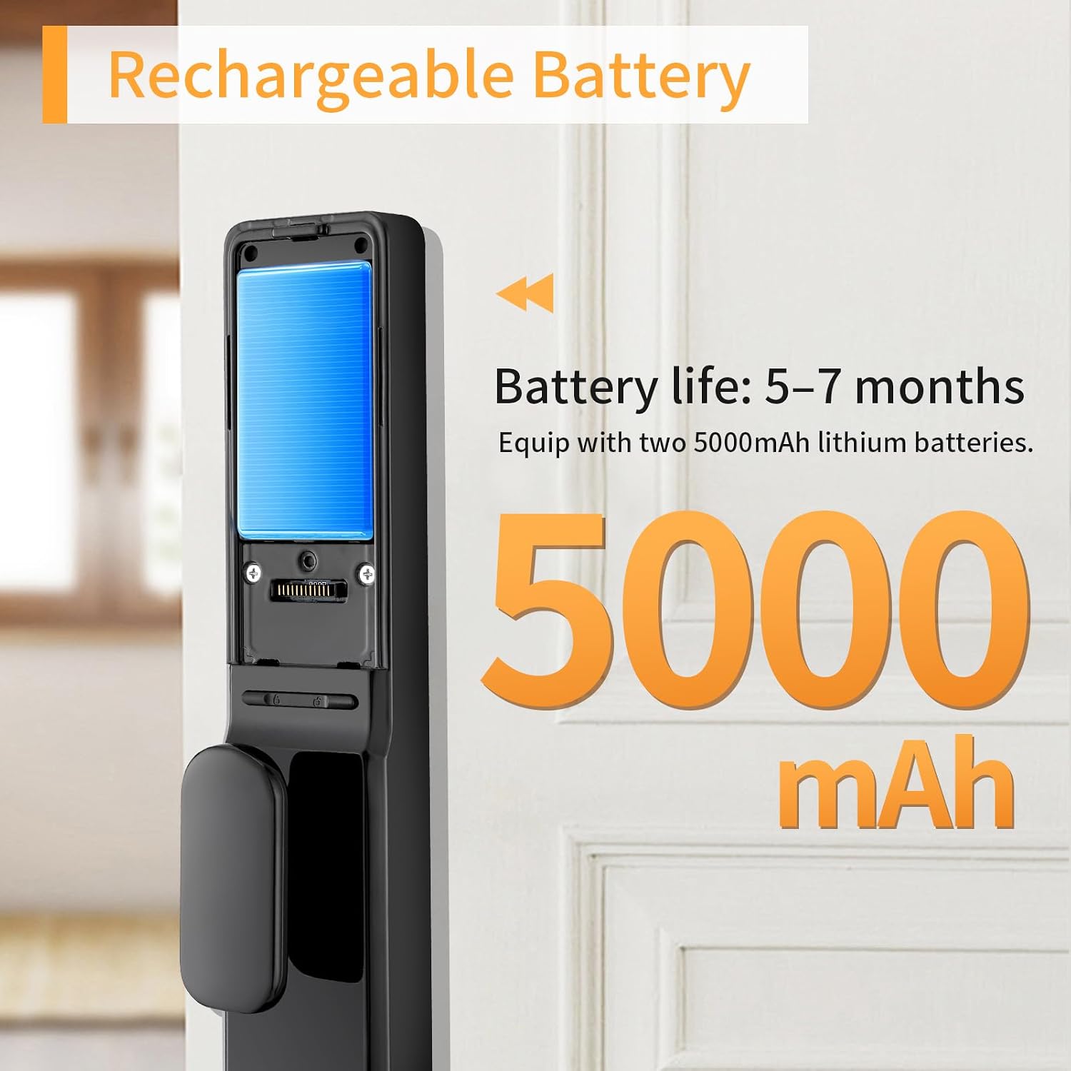 EIYSIE Smart Lock with Camera & Video Doorbell, 8-in-1 Keyless Entry Door Lock with Keypad, Smart Deadbolt for Front Door, Fingerprint Lock Built-in Wi-Fi, Voice Control & Remote Control, Two-Way Talk