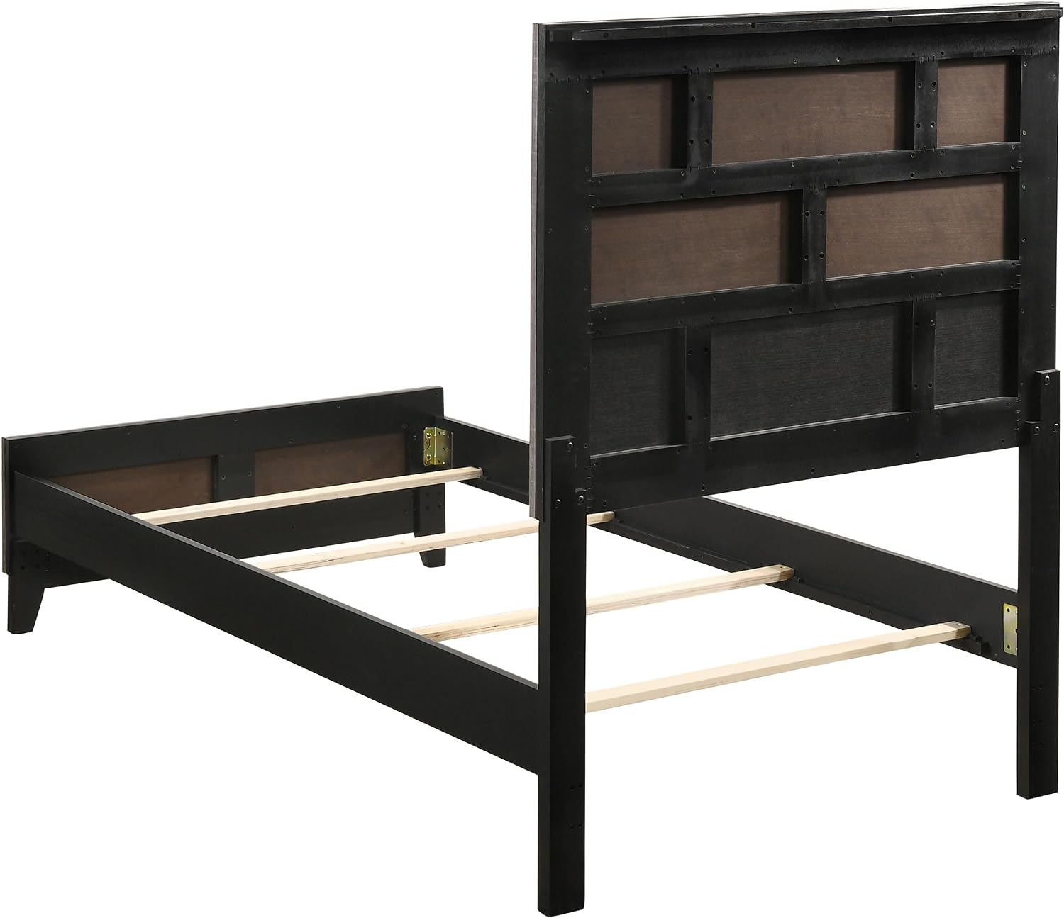 Coaster Home Furnishings Watson Transitional 5-Piece Bedroom Set Twin Size Panel Bed Frame 57-inch Headboard Grey Oak 212421T-S5