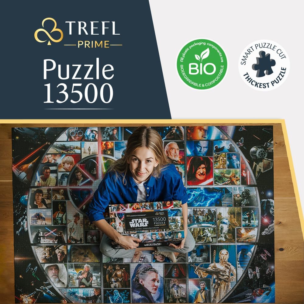 Trefl Prime Puzzle UFT: Star Wars, Universe Epic Collection, 13500 Elements, Large Game, Thickest Cardboard, for Adults and Children from 14 Years