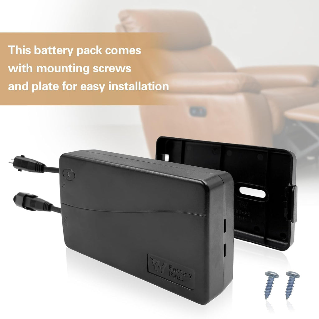 Power Recliner Limoss Wireless Rechargeable Akku Battery Pack Model YH-U1800B Kits with Wall Power Supply and Y Power Cable