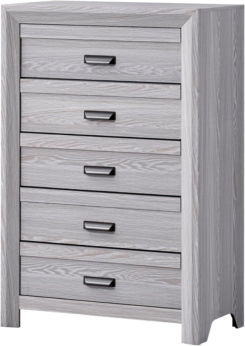 Drift Wood Grey Finish 3pc Full Size Panel Bed Set Wooden Bedroom Furniture Contemporary Style