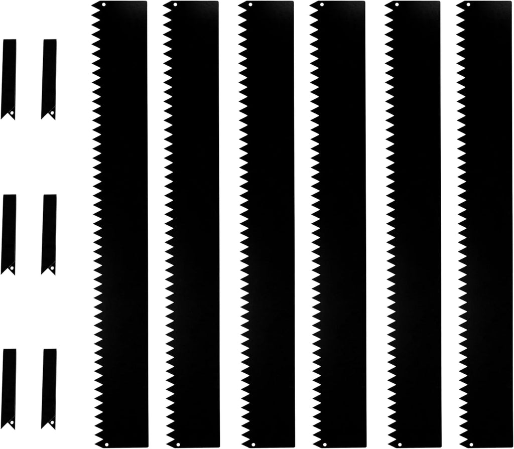 Tie Down 48 inch x 6 inch Metal Landscape Edging Kit, 6 Steel Plates & 6 Steel Connectors - 24 Total Linear feet, for Garden Edging Border, Flowerbeds & Paver Edge, Enhance Landscaping & Flower Beds