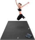 Gorilla Mats Large Exercise Mat – 6'x4', 7'x4', 7'x5', 8'x4', 10'x4' (1/4' Thick) – Ultra Durable Workout Mat for Home Gym Flooring – Non-Slip, Flat Fitness, Yoga & Weight Lifting Floor Mat