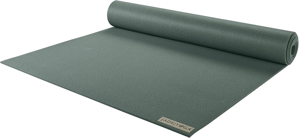 JadeYoga Harmony Yoga Mat - Durable & Thick Gym Fitness Mat, Non-Slip Natural Rubber Yoga Mat - Home Exercise & Stretching Mat, Workout Mat - Yoga, Pilates & Meditation for Women & Men