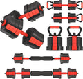 VIVITORY Dumbbell Sets Adjustable Weights, Free Weights with Connector, Non-Rolling Adjustable Dumbbell Set, Barbell for Home Gym, Hexagon, Cement Mixture