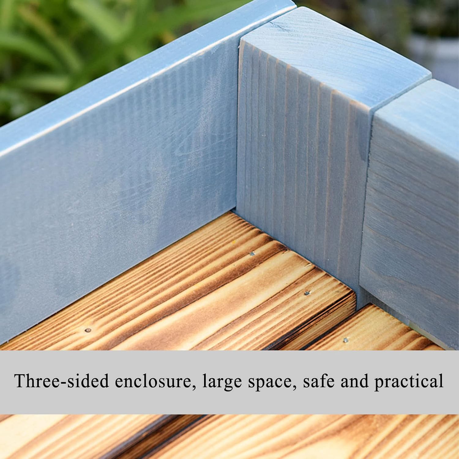 Wood Outdoor Potting Bench with Storage Shelf - Patio Garden Work Station Table - Gardening Workbench for Porch, Greenhouse, Backyard, Patio and Balcony - with Storage, Drawer, Hook (Blue D