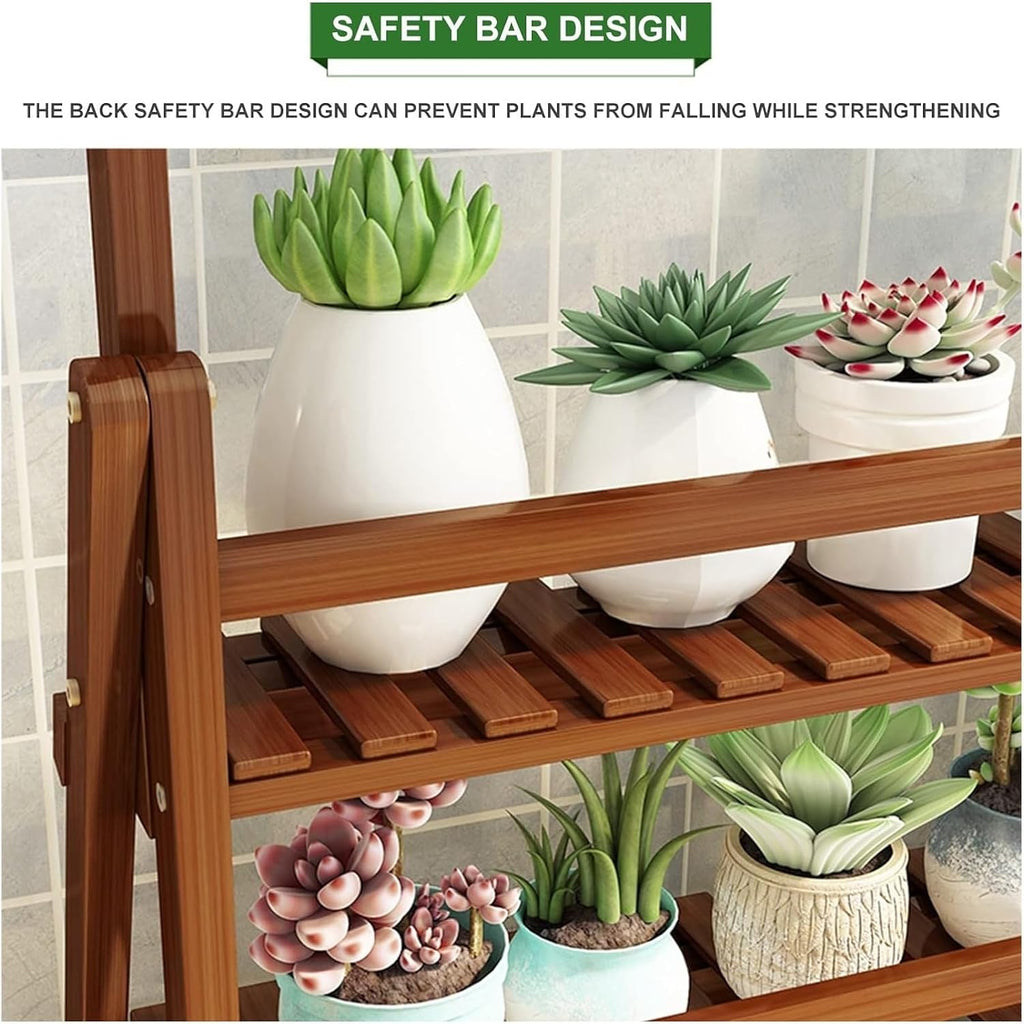 Potting Bench Table,Garden Potting Table, Plant Stands Indoor Outdoor Display Shelf Flower Pot Stand for Living Room Balcony Garden Patio, 100x45x122cm, Brown