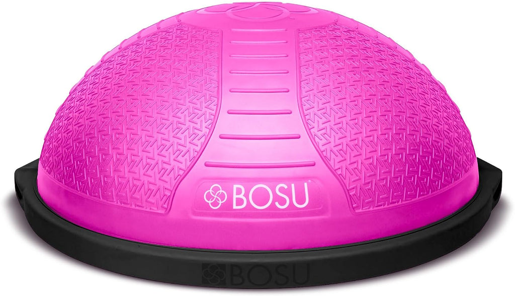 BOSU Nexgen Balance Trainer, Half-Ball Training Equipment, 65 cm Diameter, 300 lb Capacity - Burst-Resistant Stability Exercise Tool w/Non-Slip Base, Includes Hand Pump, Commercial-Grade