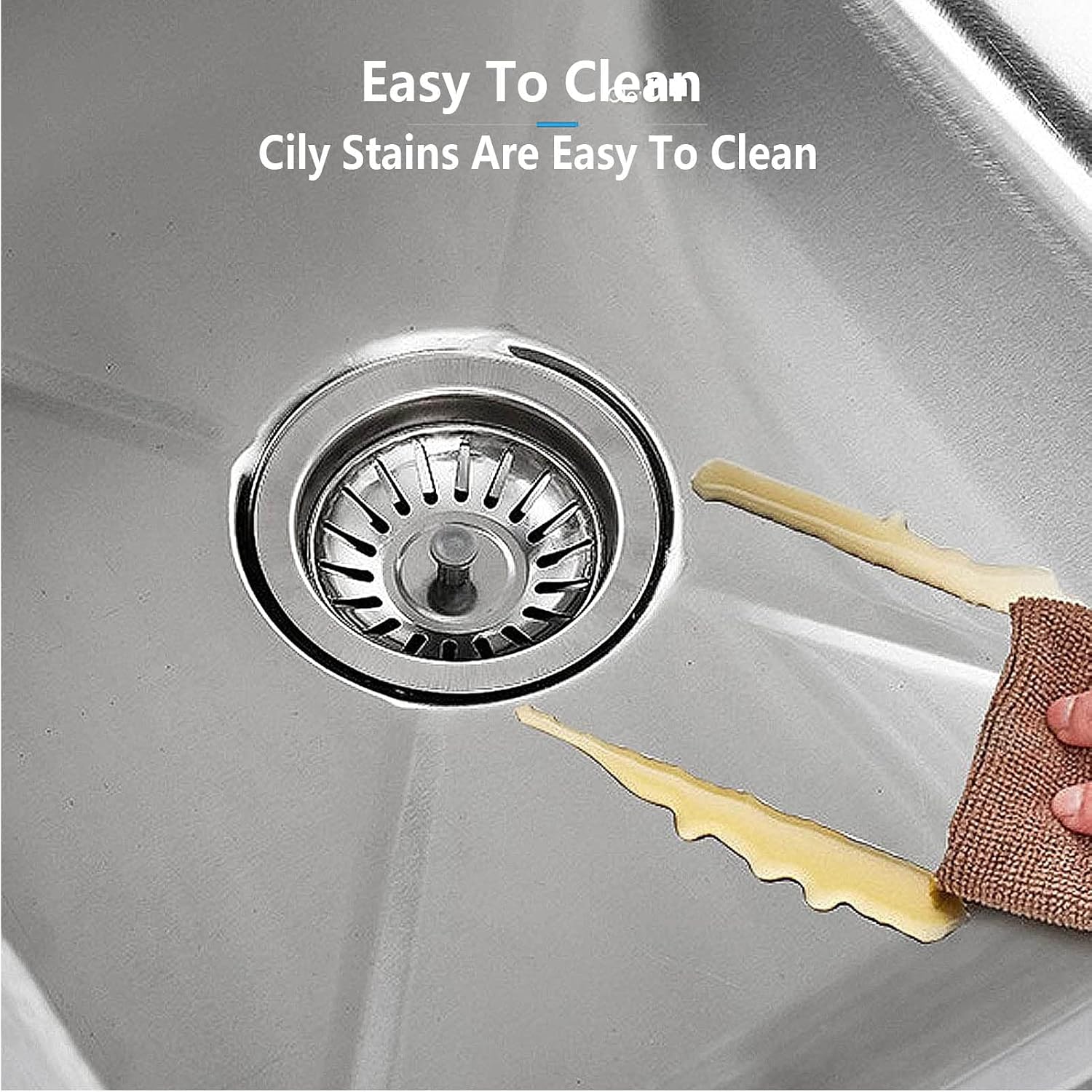 Commercial Sink, Stainless Utility Restaurant Sink,Industrial Sinks Free Standing Utility Sinks with Stands and Workbench for Garage Restaurant Kitchen Outdoor(50 * 50 * 80cm)