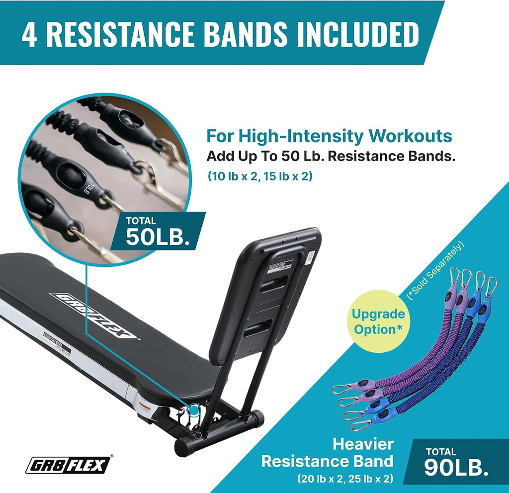 GR8FLEX Performance Gym for Total Over 100 Exercises, Multi-Functional Workout Machine, High Performance Strength Training, Cardio, and Full Body Fitness Equipment for Home Use