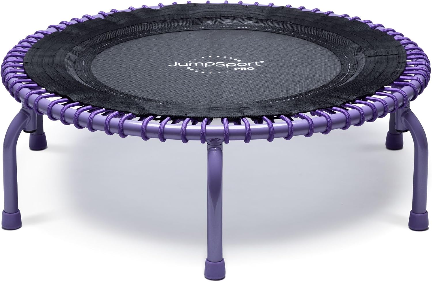 JumpSport 350 PRO 39 Inch Fitness Trampoline Indoor Rebounder Cardio Workout Equipment 300 lb Capacity