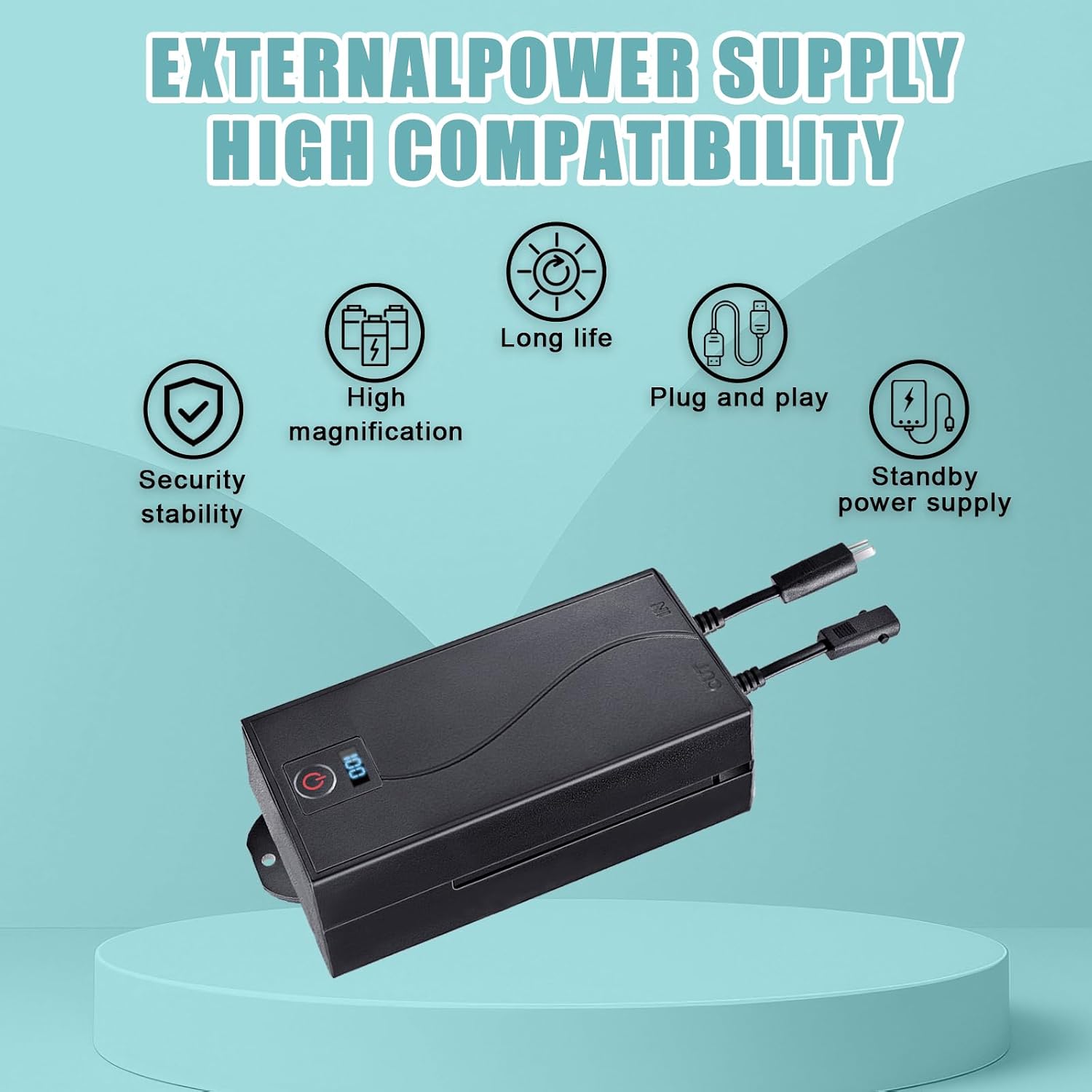 5000mAh Universal Battery Pack for Reclining Furniture, Rechargeable Wireless Power Supply Fits Furniture with 2-Pin Connection, Batteries for Electric Sofas, Couch, Power Recliner Chair