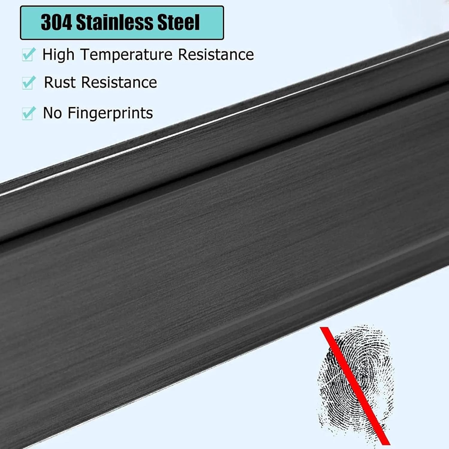 Black Glass Railing Post, 304 Stainless Steel Black Finish, For Stairs And Deck Handrails，Can Be Installed on Wood or Concrete Floor, For 3/8' Or 1/2' Thick Glass(Corner Post,Height-85cm/33.5in)