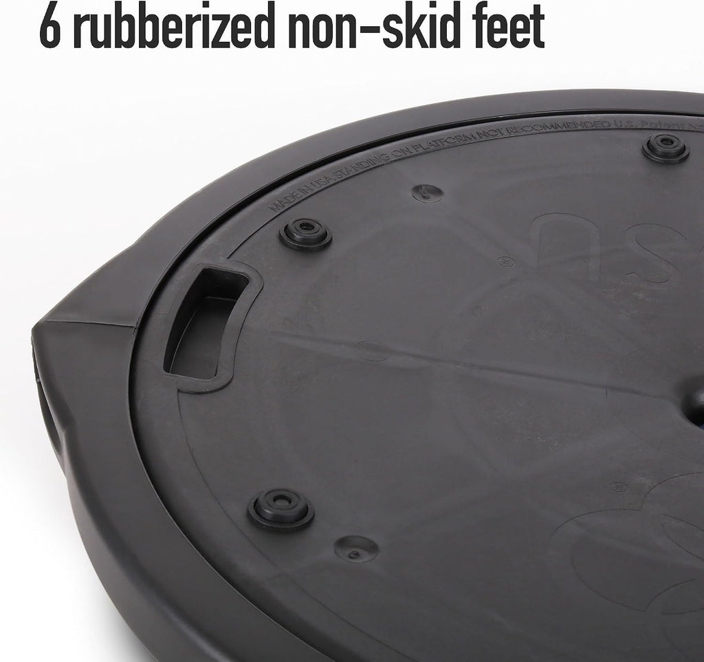 BOSU Nexgen Balance Trainer, Half-Ball Training Equipment, 65 cm Diameter, 300 lb Capacity - Burst-Resistant Stability Exercise Tool w/Non-Slip Base, Includes Hand Pump, Commercial-Grade