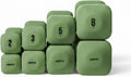WeGym SafeGrip Square Dumbbells with Anti Slip Handles, Aesthetic Free Weights for Home Workouts, Stable Design Prevents Rolling during Floor Exercises - Set