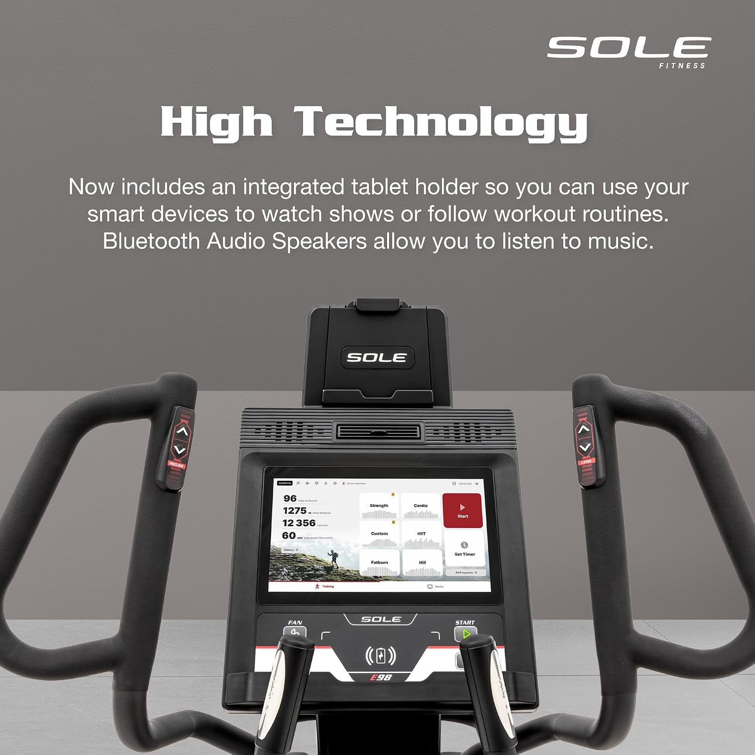 SOLE Fitness Elliptical Exercise Machines, Models E25, E35, E95, E95S, E98, Elliptical Machines for Home Use, Home Exercise Equipment for Cardio Training, Work from Home Fitness Stepper Machine