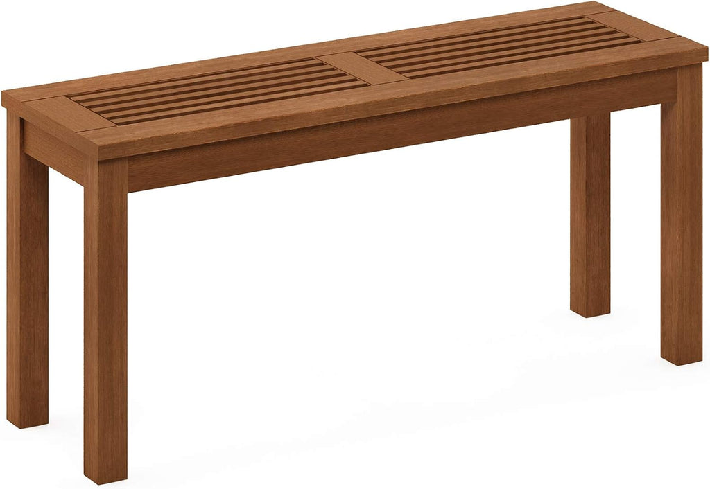Furinno Tioman Outdoor Hardwood Potting Bench and Backless Bench