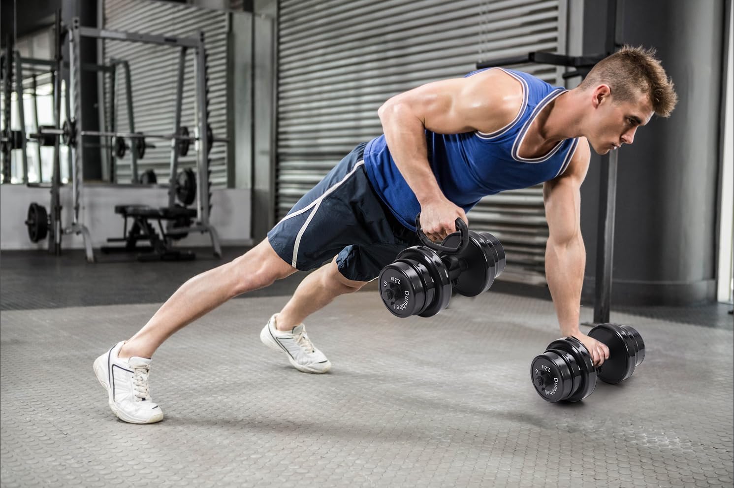 Nice C Weights, Dumbbell Set, Kettlebells, Adjustable Dumbbells, Barbell Weight Set, 20-40-50-70LB 3-in-1 set, Non-Slip, All-purpose