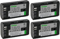Kastar 4-Pack LP-EL Fully Decoded Battery Replacement for Canon LP-EL Rechargeable Lithium-Ion Battery Pack, Canon 4307C002 Battery, Canon Speedlite EL-5 Flash Light