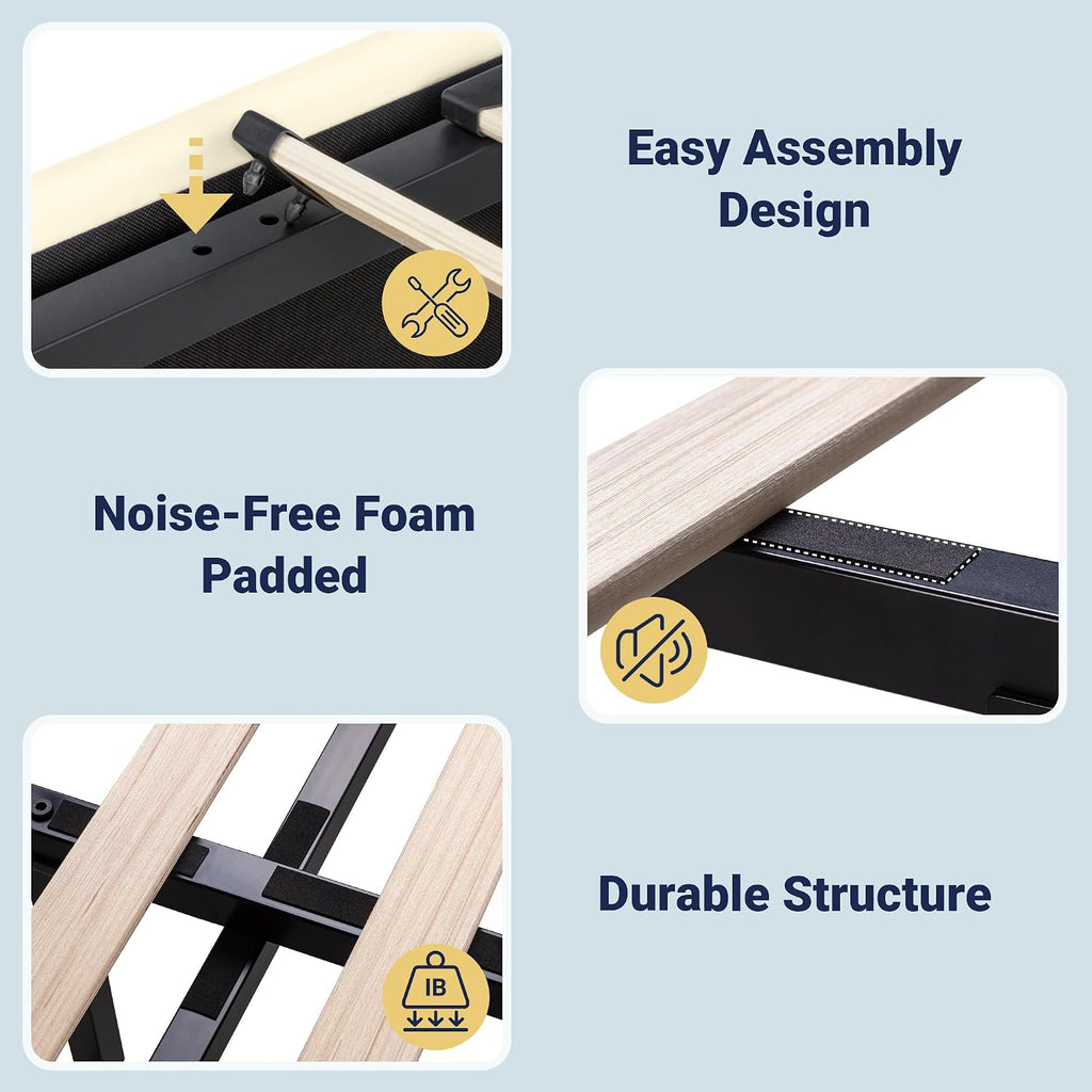 Allewie Full Size Velvet Lift Up Storage Bed Frame, Vertical Channel Tufted Headboard, Hydrualic Underneath Storage, Upholstered Platform Bed, Wooden Slats Support, No Box Spring Needed, Cream
