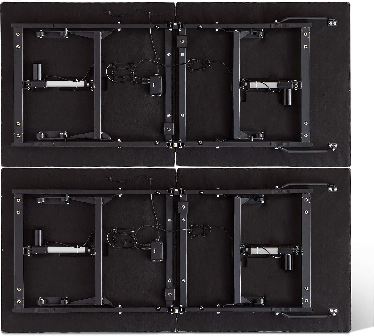 Lucid L150 Adjustable Base – Bed Frame with Head and Foot Incline – Wireless Remote Control – Premium Quiet Motor, Twin XL size, Charcoal