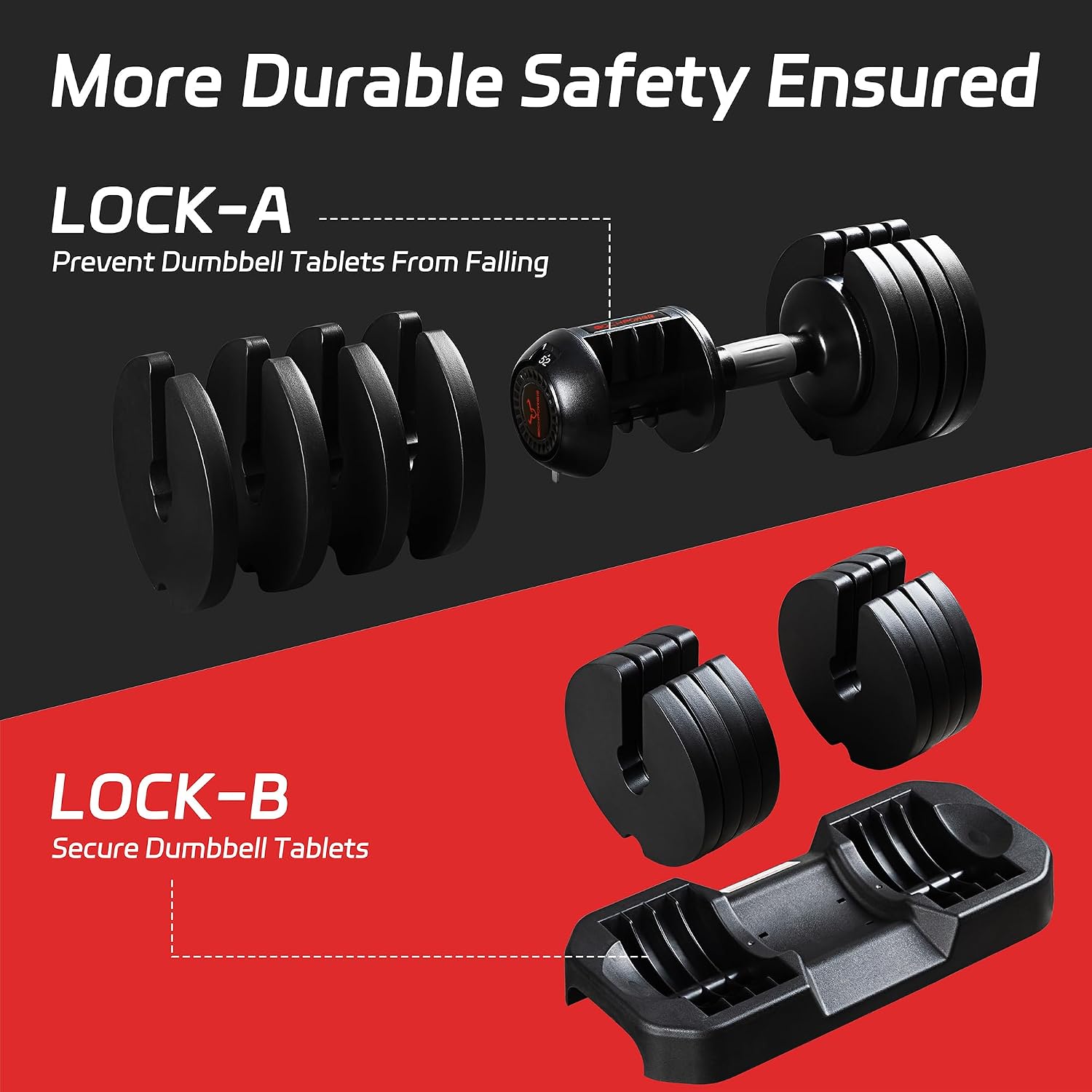 Adjustable Dumbbells Set of 2,Free Weights Dumbbells Set,52 lbs pair for Men/Women Gym Equipment for Home Strength Training Equipment(2 Box)