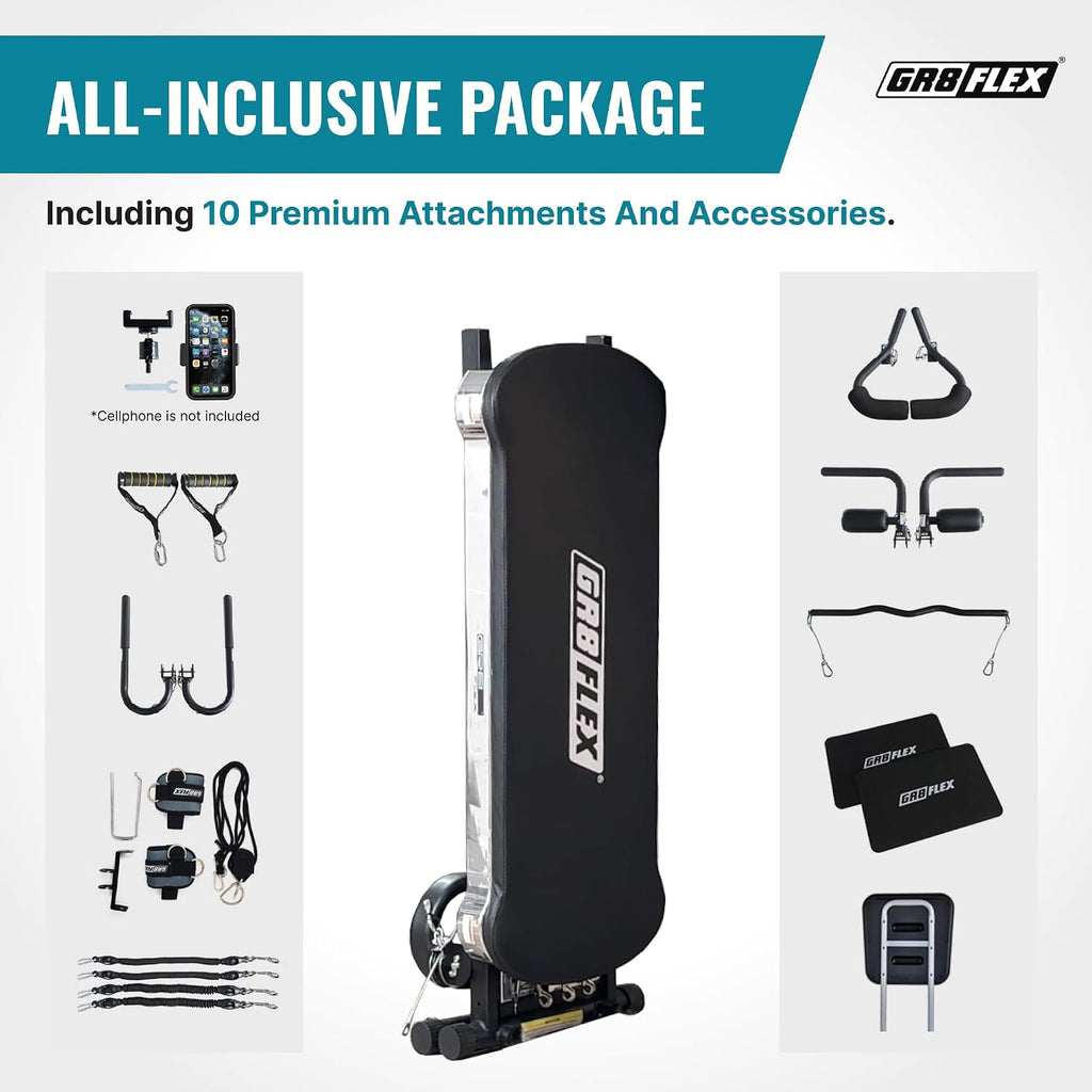 GR8FLEX Performance Gym for Total Over 100 Exercises, Multi-Functional Workout Machine, High Performance Strength Training, Cardio, and Full Body Fitness Equipment for Home Use