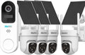 SOVMIKU Vicohome 2K AI Video Doorbell &Solar Security Camera Wireless Outdoor, Color Night Vision,Two Way Audio, Motion Detection, Easy to Setup,Audible Flashlight Siren 180 Days Exchange Policy